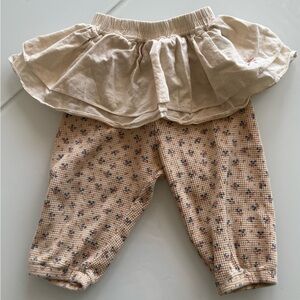 Ruffle Skirted Jogger Pants